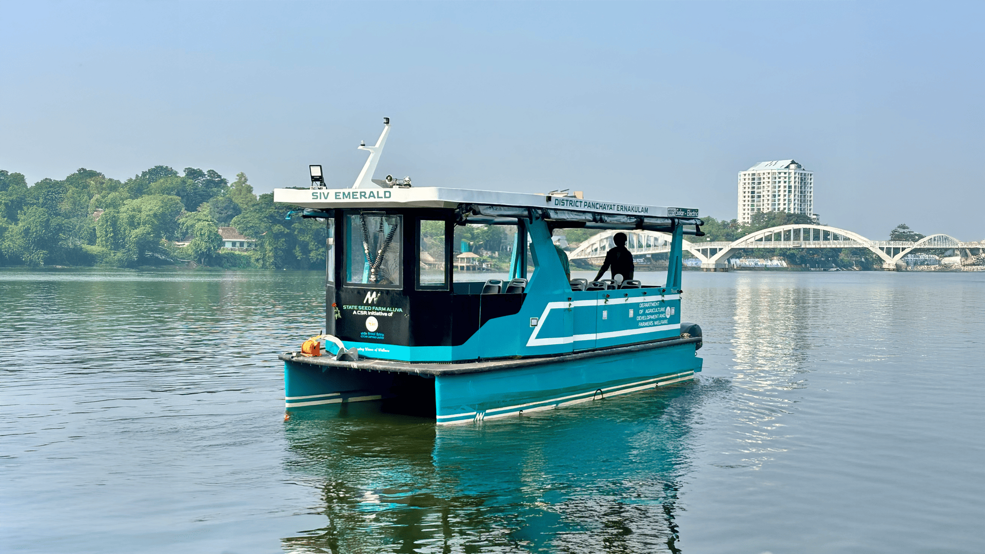 Aluva Seed Farm Solar boat